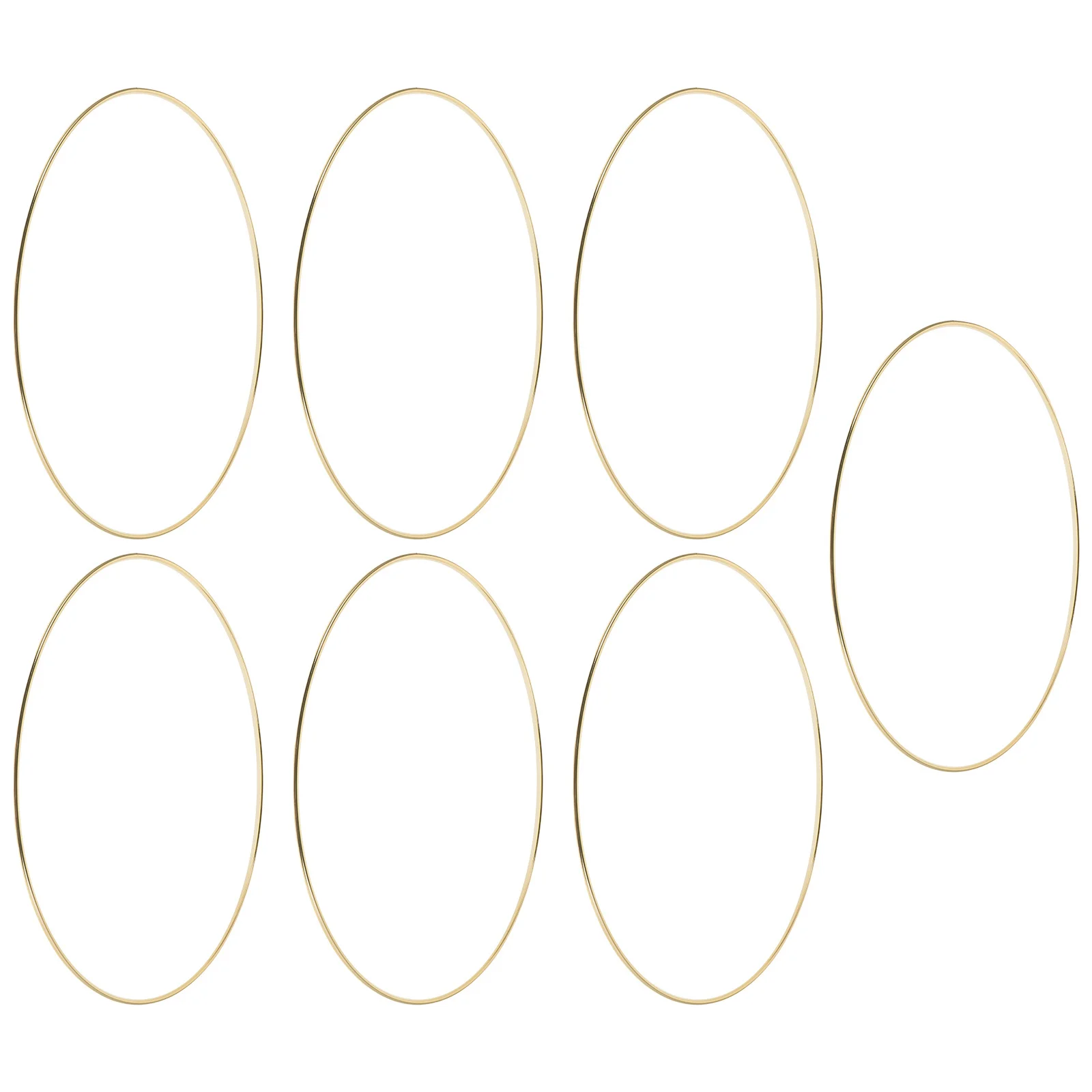 

7pcs Metal Hoops Crafts 30Cm Round Wire Wreath Frame Diy Floral Hoop Rings For Wedding Dreamcatcher Macrame Decor - Craft