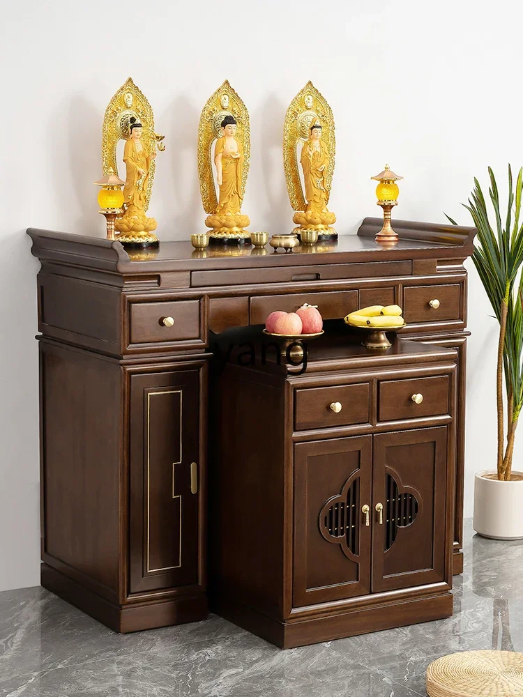 L'm'm New Chinese-style table Solid wood incense case Buddha table Buddhist niche Modern vertical cabinet