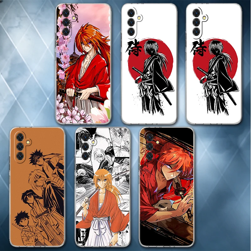 Мягкий чехол для телефона Rurouni Kenshin Anime для Samsung A57 A17 A56 A16 A55 A15 A54 A14 A53 A13 A52 A12 A37 A36 A35 A34 A33 A26 A25 A2