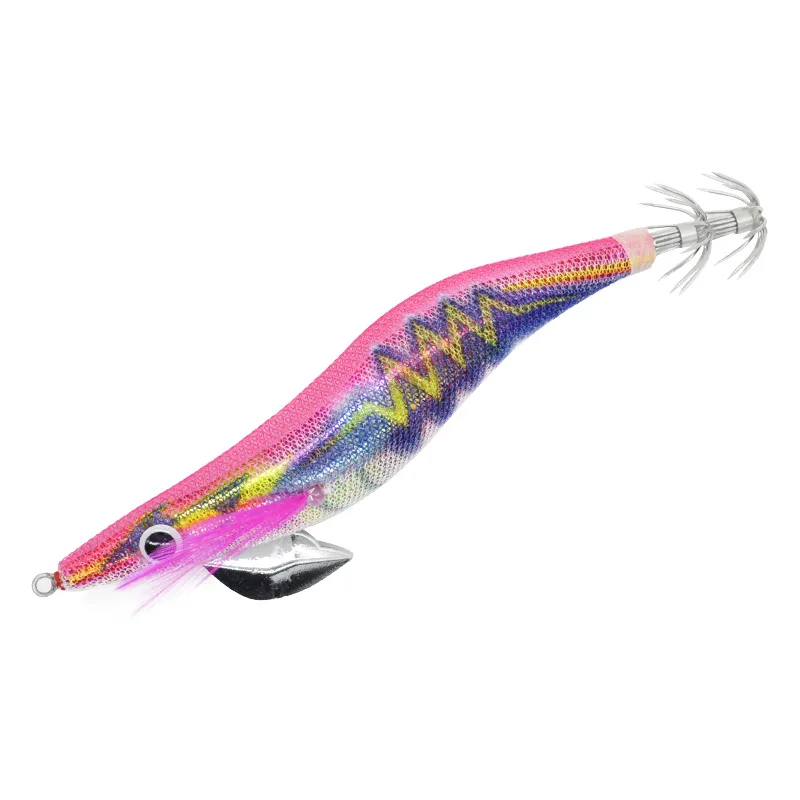 1~8PCS Squid lure Shrimp 3.5# 20g Jigs Wood lure Luminous Octopus lures 3D Eyes Cuttlefish Artificial bait jigging fishing lure