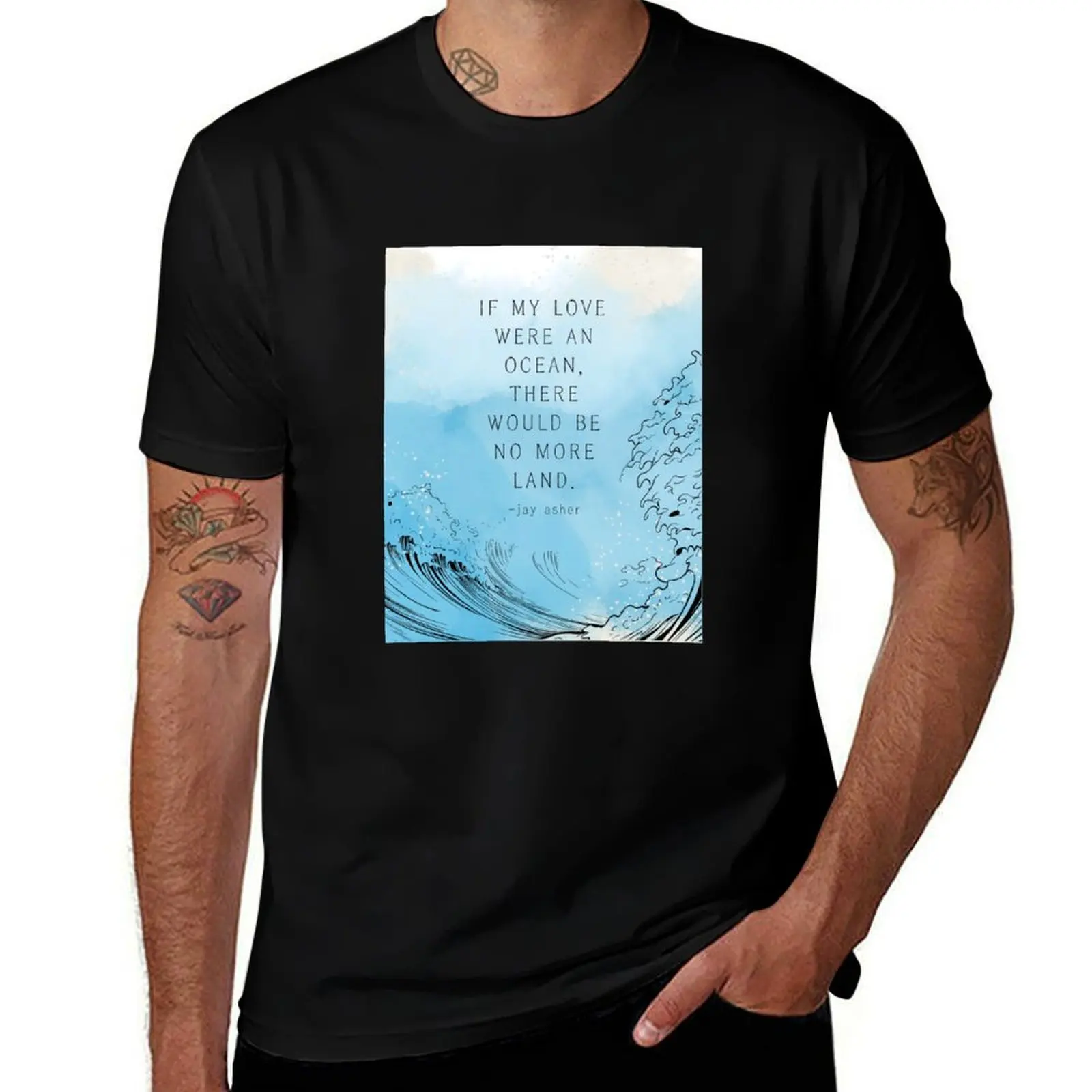 

If My Love Were an Ocean T-Shirt aesthetic clothes anime clothes Aesthetic clothing anime t shirts for men cotton