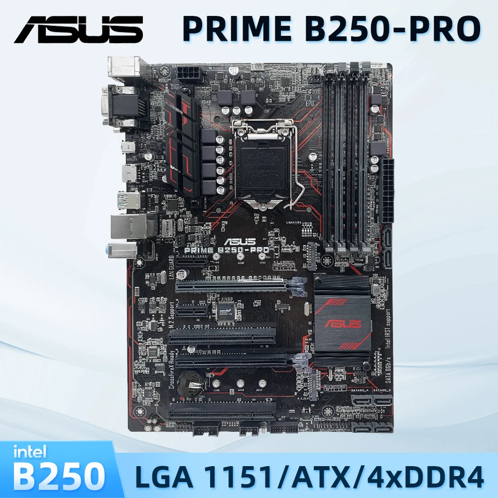 

B250 Motherboard ASUS PRIME B250-PRO for i3 6300 7350K LGA 1151 Motherboard for i7 6700 7700 i5 6500 6600 7500 7600 i3 6100 7100