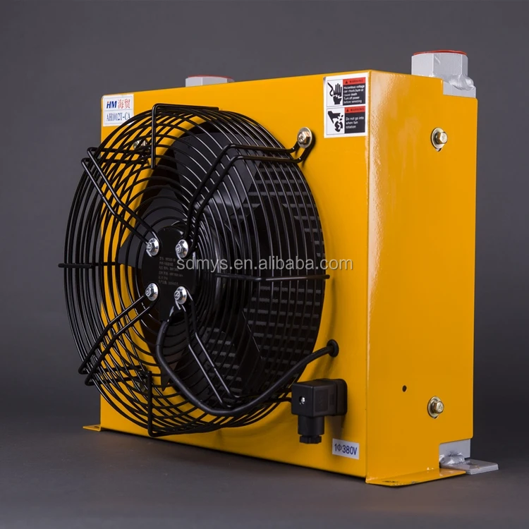Radiador HM AH-1012T vendas diretas da fábrica radiador de óleo hidráulico radiador de alumínio com trocador de calor de óleo de ventilador