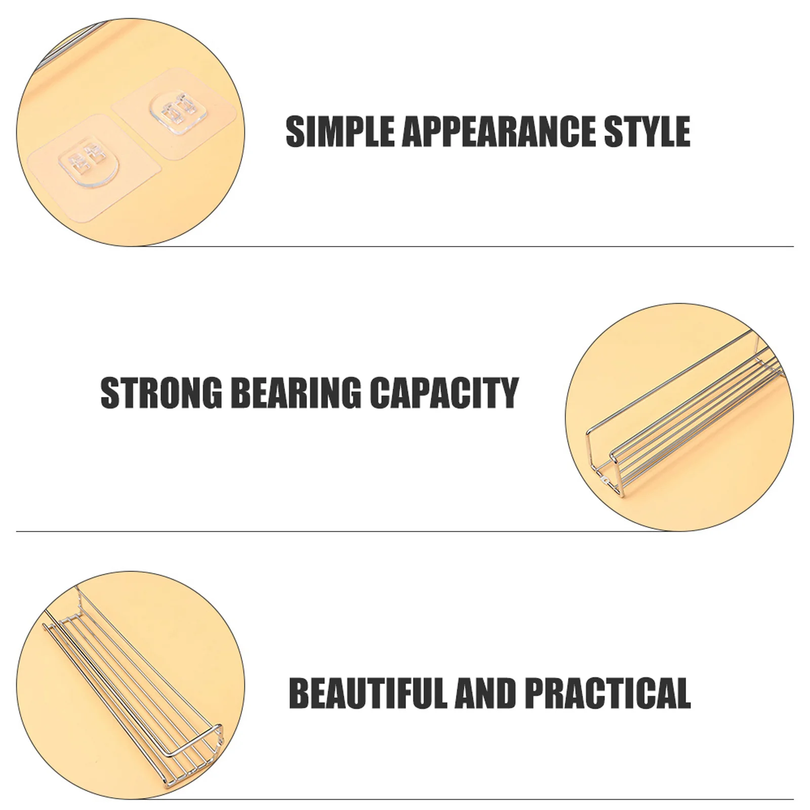 

1Pcs Wall Mounted Seasoning Rack Kitchen Organizer Sturdy Metal Spice Shelf Storage Holder Waterproof Rust Resistant Space Saver