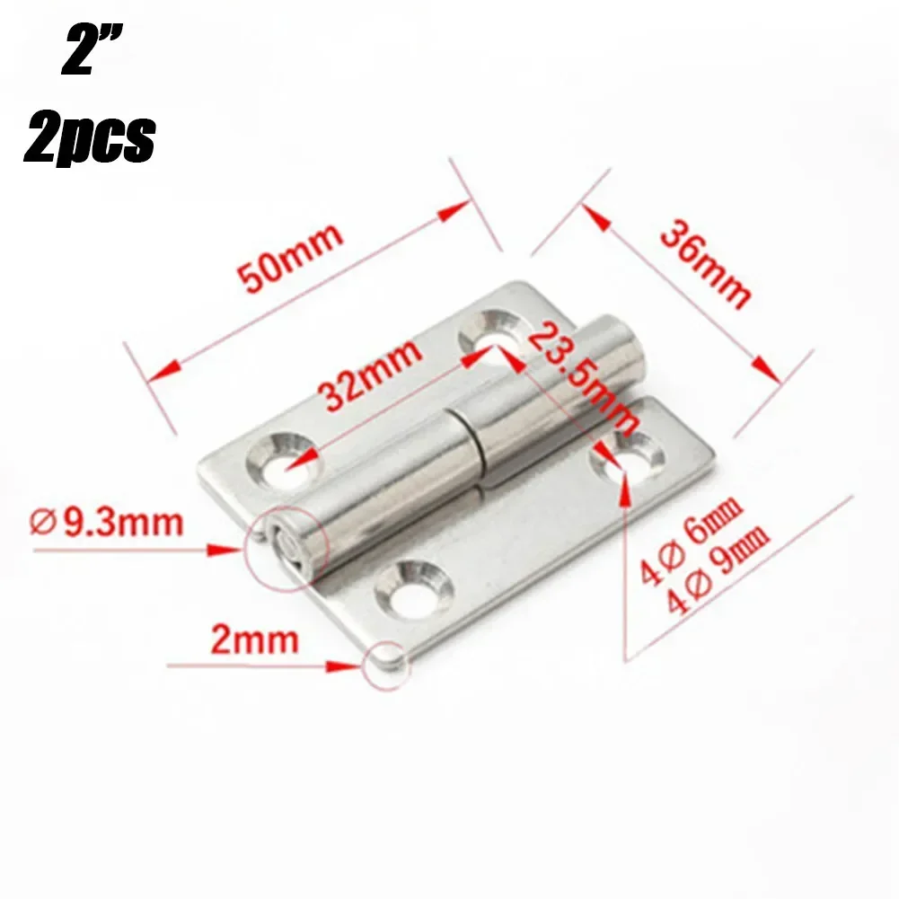 Household Industrial Hinge Hinges 1.5 2 2.5 3 Safety Slip 1.5 2 2.5 3 2pcs Cabinet Boxes Detachable Door Equipment