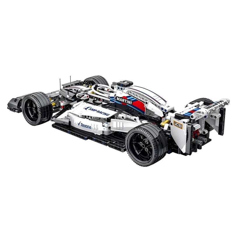 IN VOORRAAD Technisch 023004 Formule Auto Rood F1 Bouwstenen Super Sports Racing Voertuig Bakstenen Speelgoed Voor Kinderen Jongens Kerstcadeau