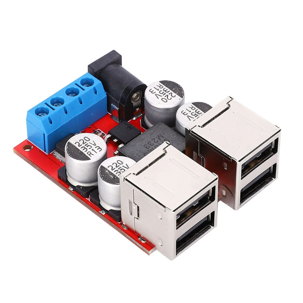 

High Efficient Charging with 4USB Power Supply Module Designed For All Mobile Phones Greater Charging Capacity