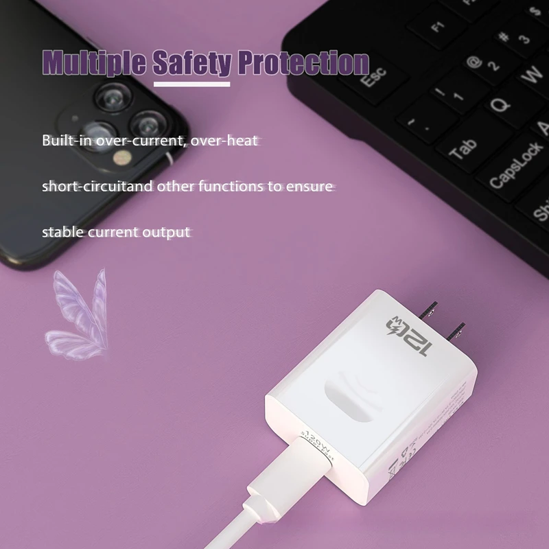 120 واط شاحن سريع الشحن نوع C USB الاتحاد الأوروبي/الولايات المتحدة/المملكة المتحدة التوصيل شاحن الهاتف محول الشحن السريع لسامسونج آيفون هواوي 2026 جديد #1