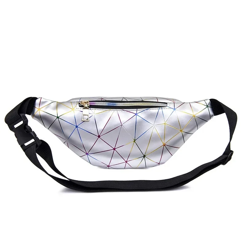 Fashionable Waist Bag Women Waist Women Banana Waist Wallet Holographic Laser Mobile Phone Chest Bag