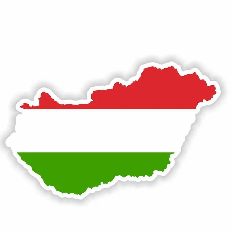 

Creative Hungary Map Flag Helmet PVC Decal Car Sticker