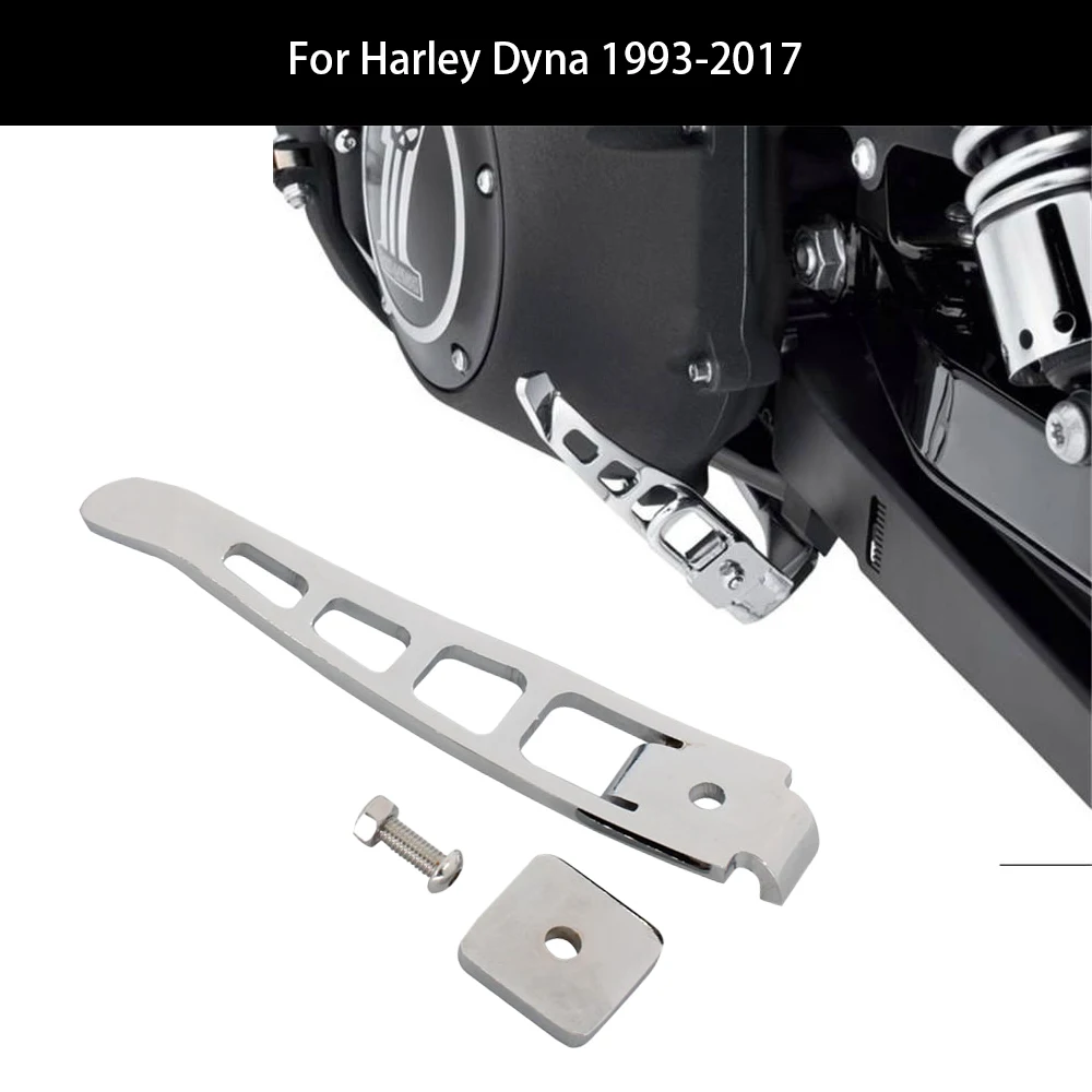 For Harley Dyna 1993-2017 Fat Bob FXDF Low Rider FXDB Chrome Motorcycle Kickstand Stand Extension Motorbike Foot Pedal Support