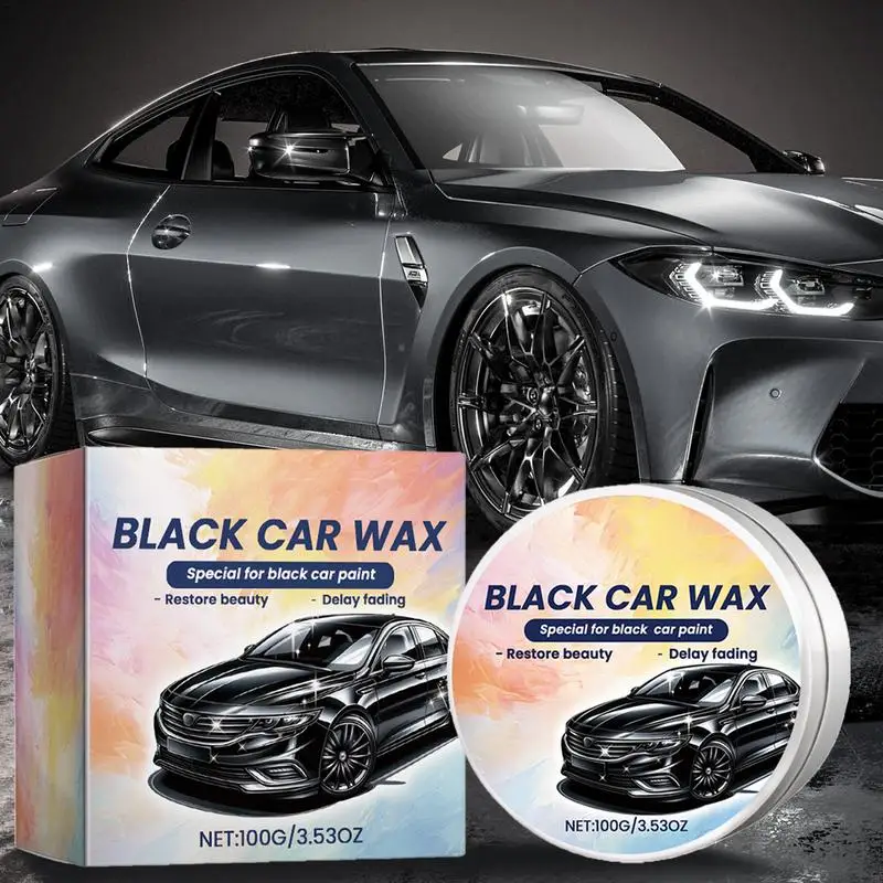 

100g Car Polishing Paste Wax Scratch Repair Agent Waterproof UV Protection Car Scratch Repair Paste With Sponge For Black Car