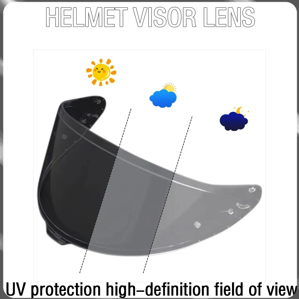 

For SHOEI X15 RF-1400 Z-8 CWR-F2 NXR2 Motorcycle Accessories Helmet Photochromic PC Z8 X15 Smoke Dark Replacement Sunshade