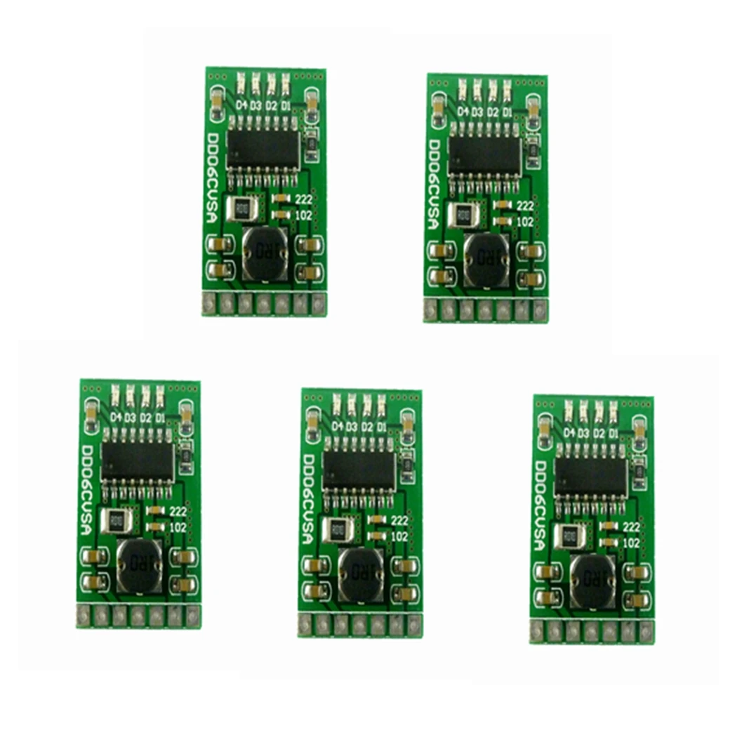 

5 Pcs DD06CVSA DC 5V 2.1A Mobile Power Diy Board 4.2V Charge/Discharge(boost)/battery protection/indicator Module