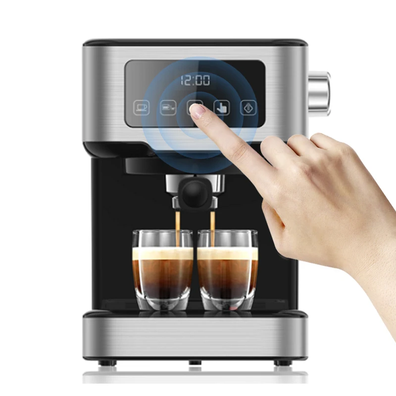 

Stainless steel item manufacturer digital screen panel touchscreen espresso coffee machine electric coffee maker