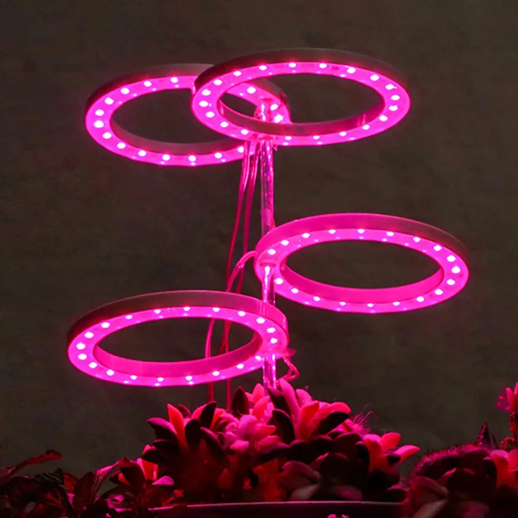 5V LED Plant Grow Light Full Spectrum Flower Seeds Hydroponic Vegetable Growth Box Cultivation Lamp USB Dimmable Timing Lighting