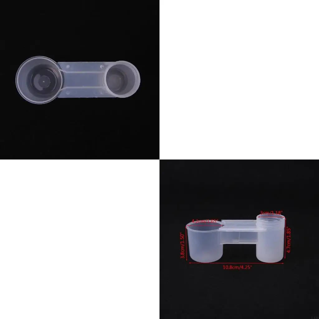 L43A Bird Drinker Feeder Plastics Water Bottle Cup Great for Chicken Pigeons Parrot Feeding Troughs Easy to Use