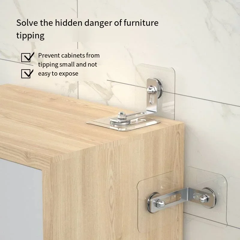 vvocci Child safety lock cabinet wardrobe Child safety fixing anti-toppling retainer bookshelf Shoe non-punchable Furniture TV