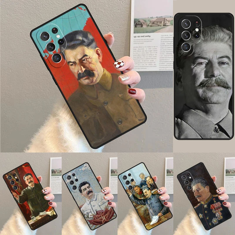 Cover For Samsung Galaxy S24 Ultra S21 S22 S8 S9 S10E Note 10 20 Plus FE S23 USSR CCCP Stalin Phone case Coque