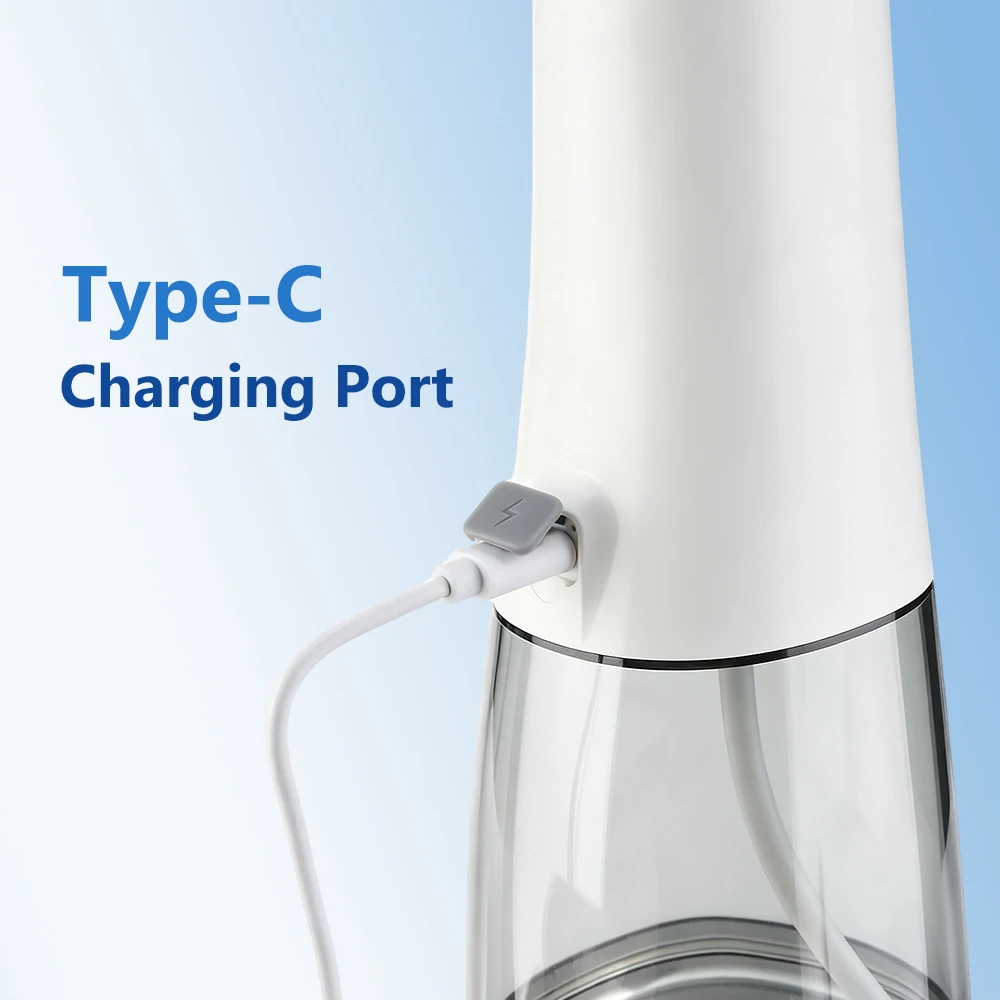 Electric Oral Irrigator 4 Modes Water Flosser Portable Dental Water Jet 300ML Water Tank Waterproof Teeth Cleaner For Oral Care