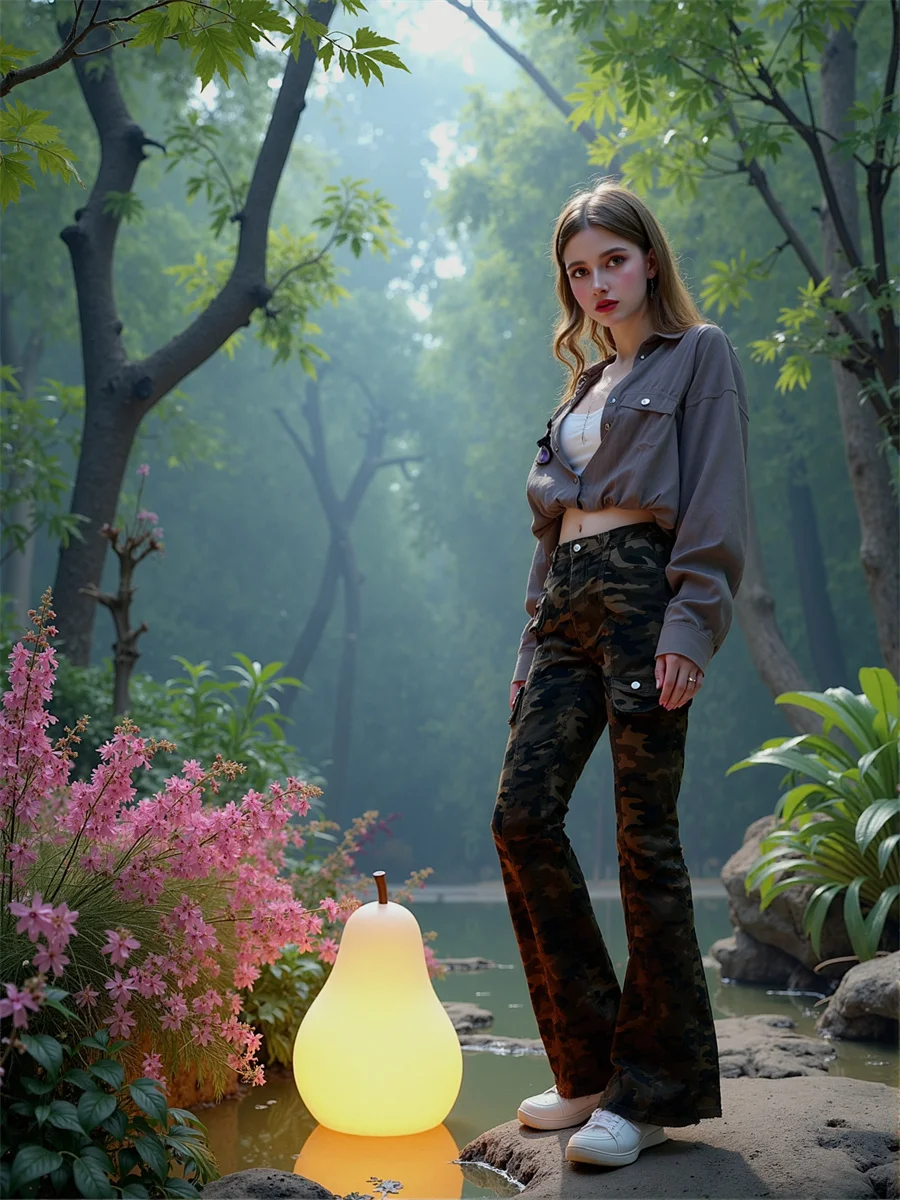 

Камуфляжные узкие джинсы в пол, женские потертые плиссированные джинсы с высокой талией, расклешенные ноги, черные, с карманами, в корейском стиле