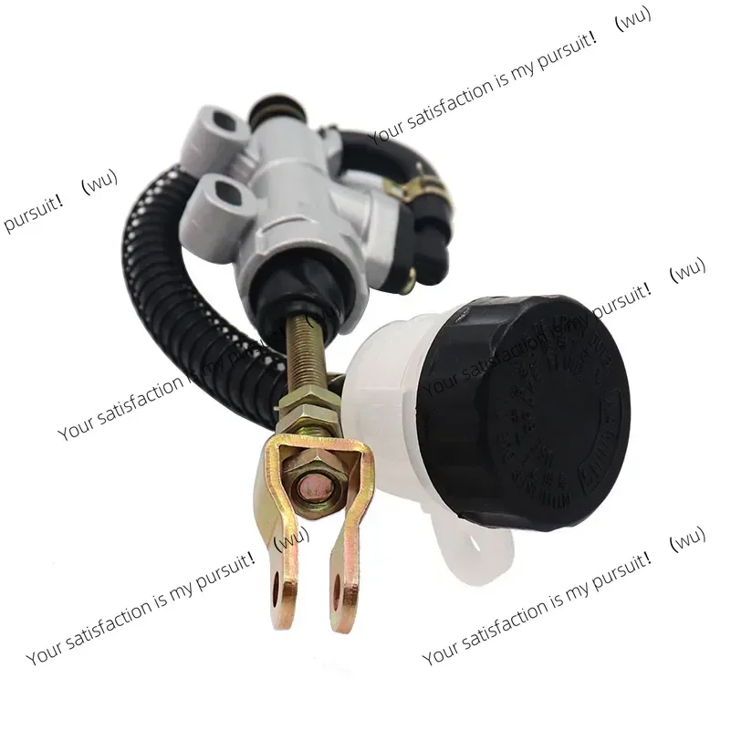 Bomba de cilindro maestro de freno de pie trasero plateado Quad ATV hidráulica con dep senso para bicicletas حفرة الترابية دراجة نارية