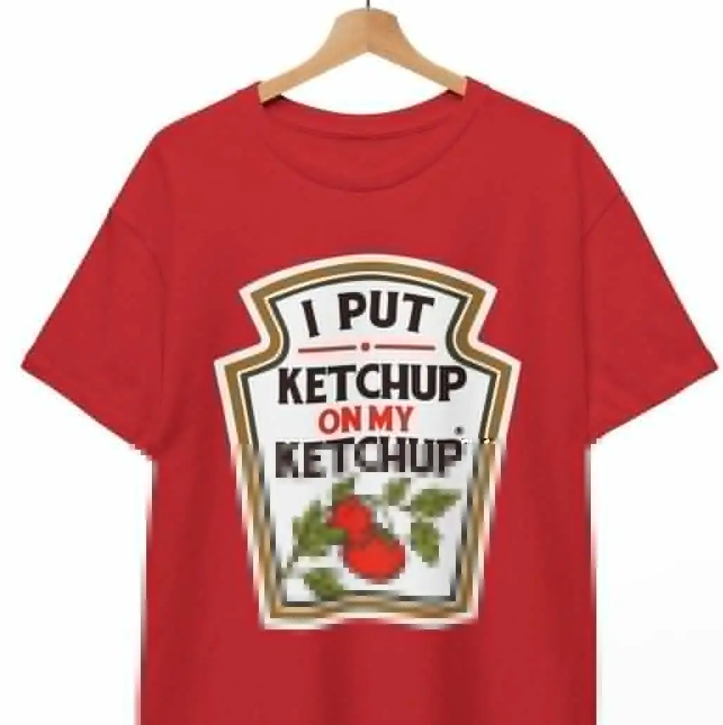 Camiseta "I Put Ketchup on My Ketchup", camisa de tomate, camiseta Unisex