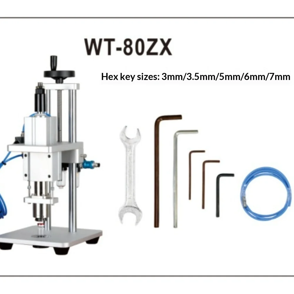 Pneumatic Vial Capping Machine 13/15/20mm, Ampoule Crimper Sealer for Aluminum Plastic Cap, Glass Bottle Capper for Lab