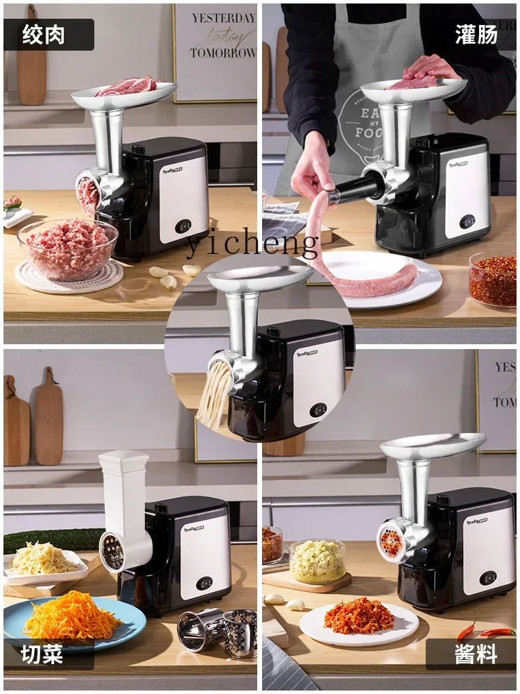 household and commercial electric meat grinder filling sausage small stainless steel multi-function automatic filling sausage