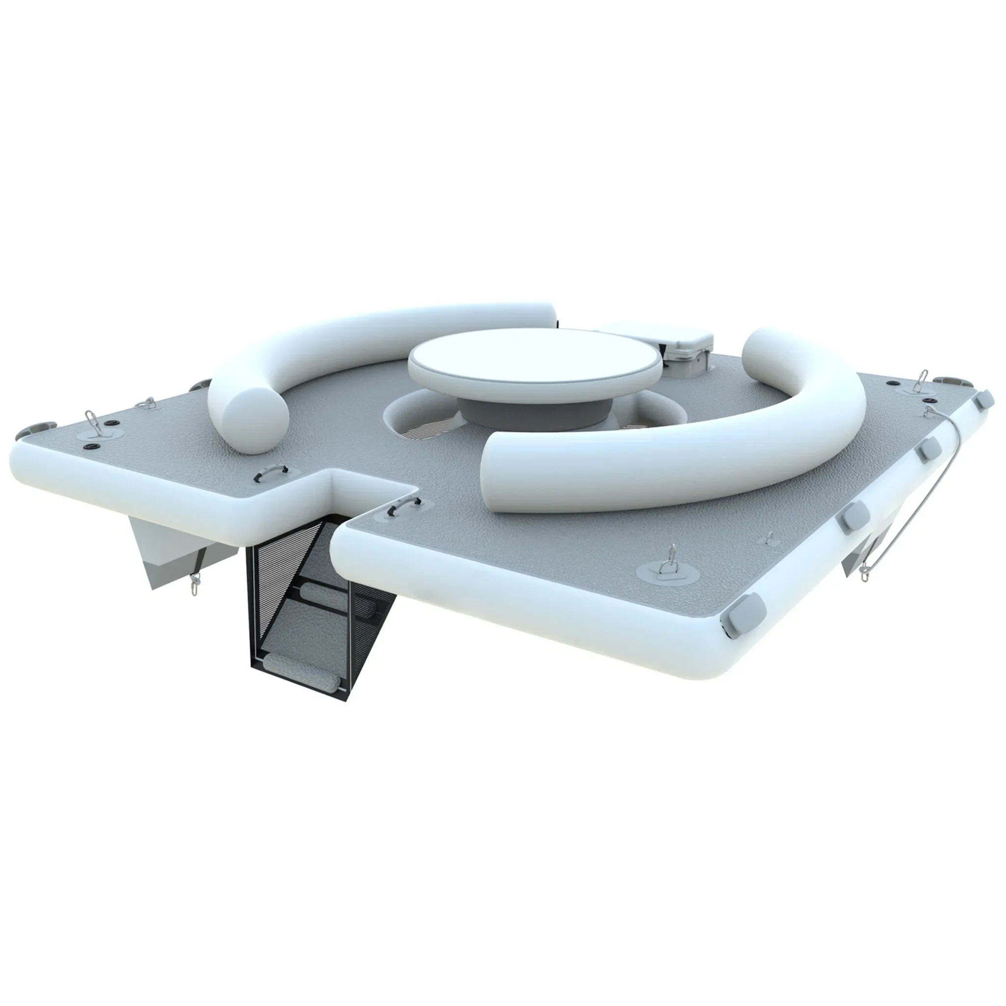 سرير مائي عائم جديد قابل للنفخ في الحديقة المائية