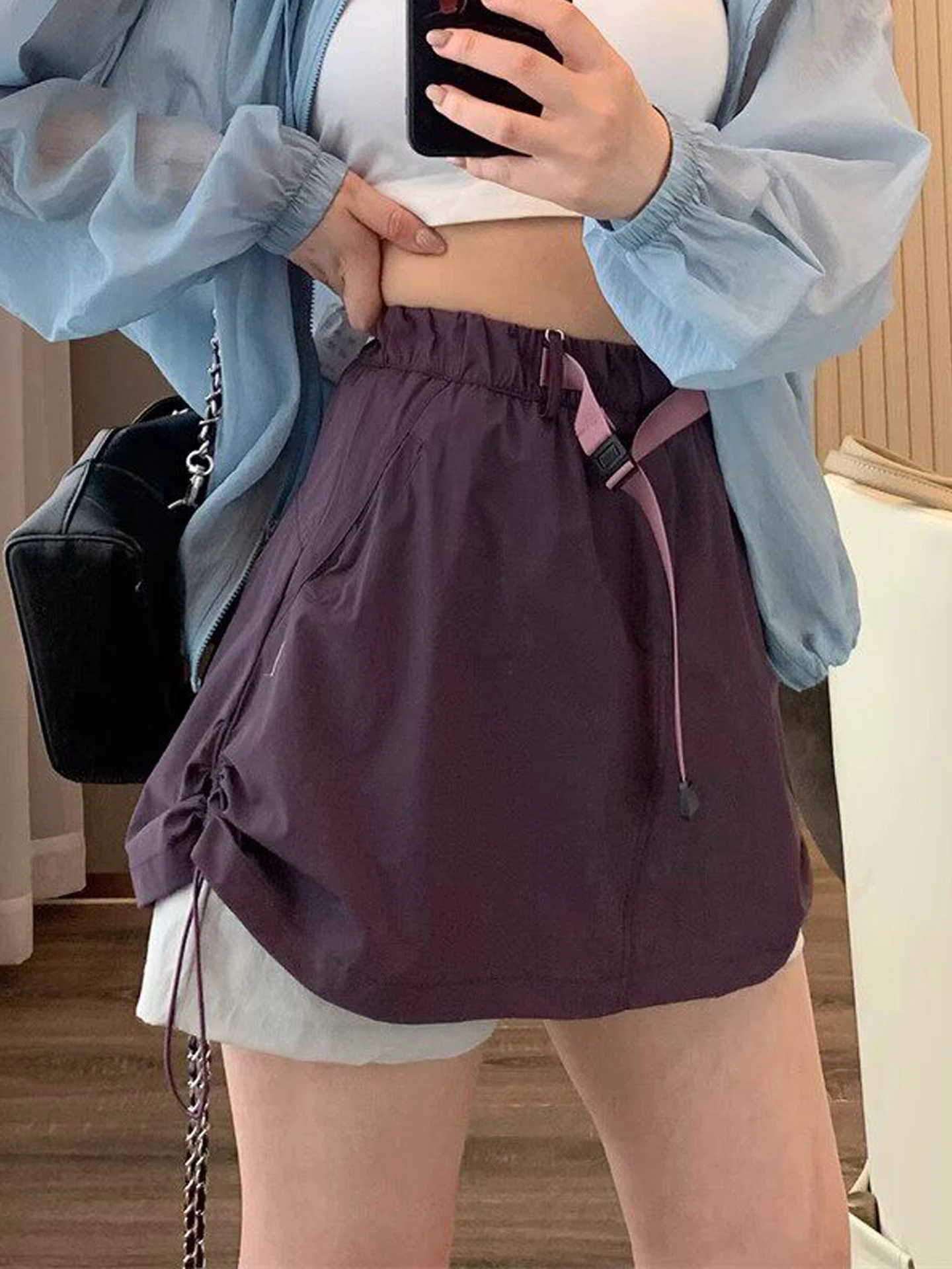 

Women's Casual Outdoor Sports Shorts Skirt Pants Breathable Quick Dry Summer New Arrival Polyester Fiber Straight Leg Pants