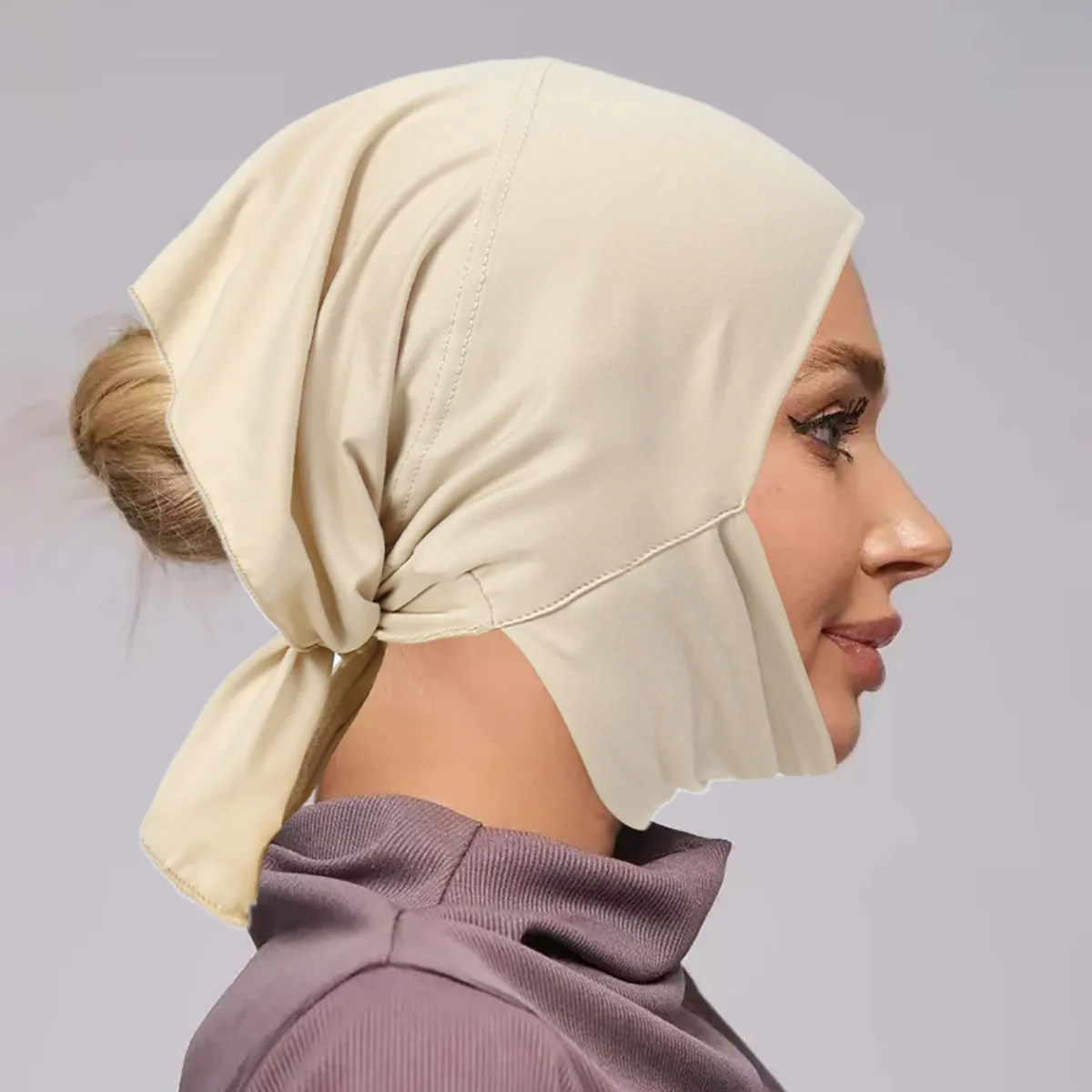 

Новые хлопковые модальные шапки, женские мусульманские хиджабы, внутренний шарф, шапки, мягкий трикотаж, капот, женская шапочка-тюрбан, исламский тюрбан, Рамадан