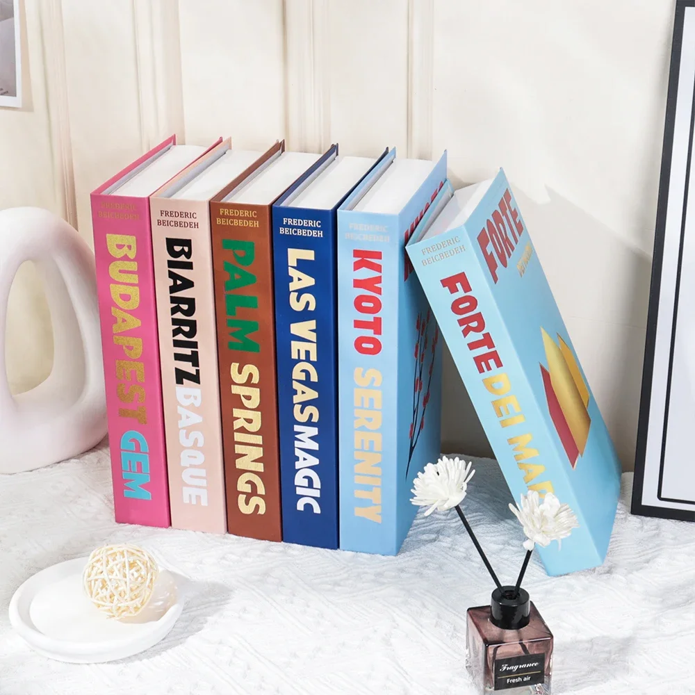 Travel Series Fake Book Decoration Coffee Table Living Room Fashion Fake Book Storage Box Decoration Model Room IBIZA CAPRI