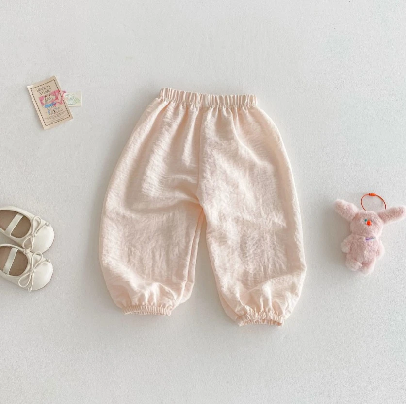 Children Thin Anti-Mosquito Long Pants Breathable Loose Harem Bottoms Baby Boys Girls 0-6Years Wear Kid Popular Costume Trousers