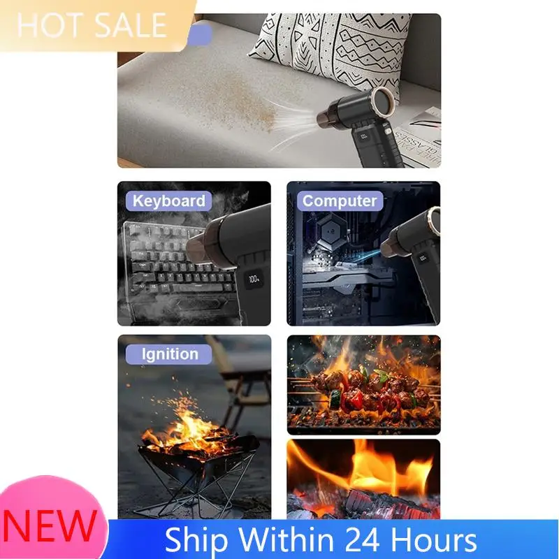 

2025 Trend 90000 об/мин мини-турбоструйный вентилятор электрическая воздушная тряпка регулируемая скорость ветра с подсветкой чистка автомобиля надувной для кемпинга