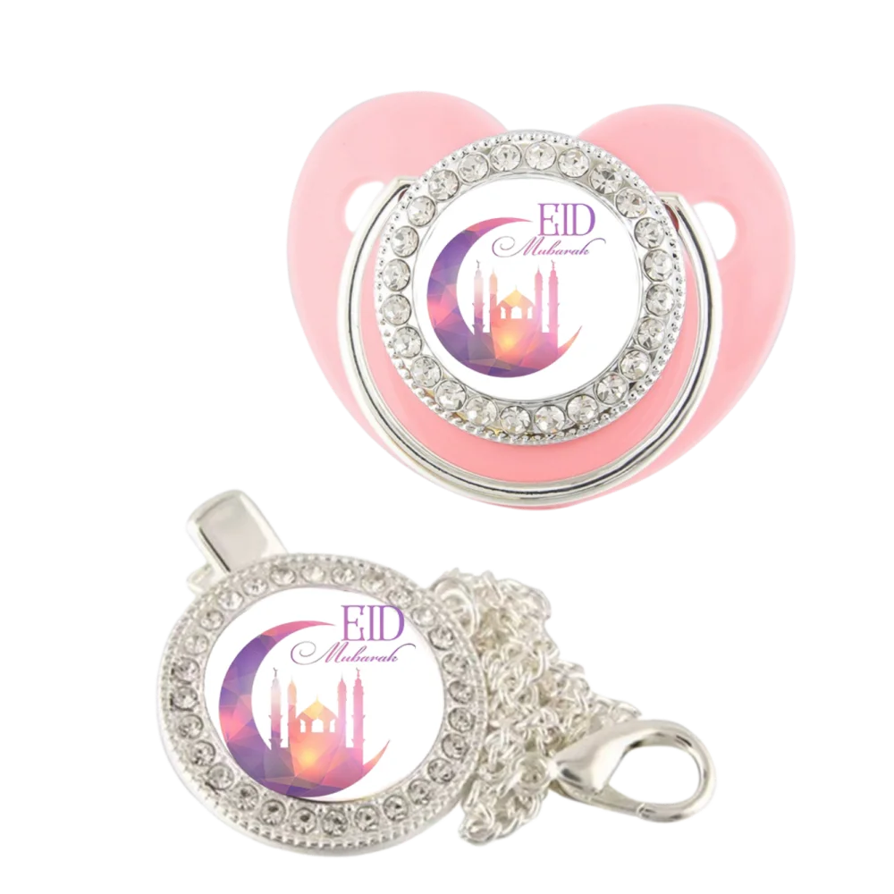 Muslin Print Newborn Pacifier Clip Soother Calm Comfort Chewing Teething Mouthing Toy Baby Gift