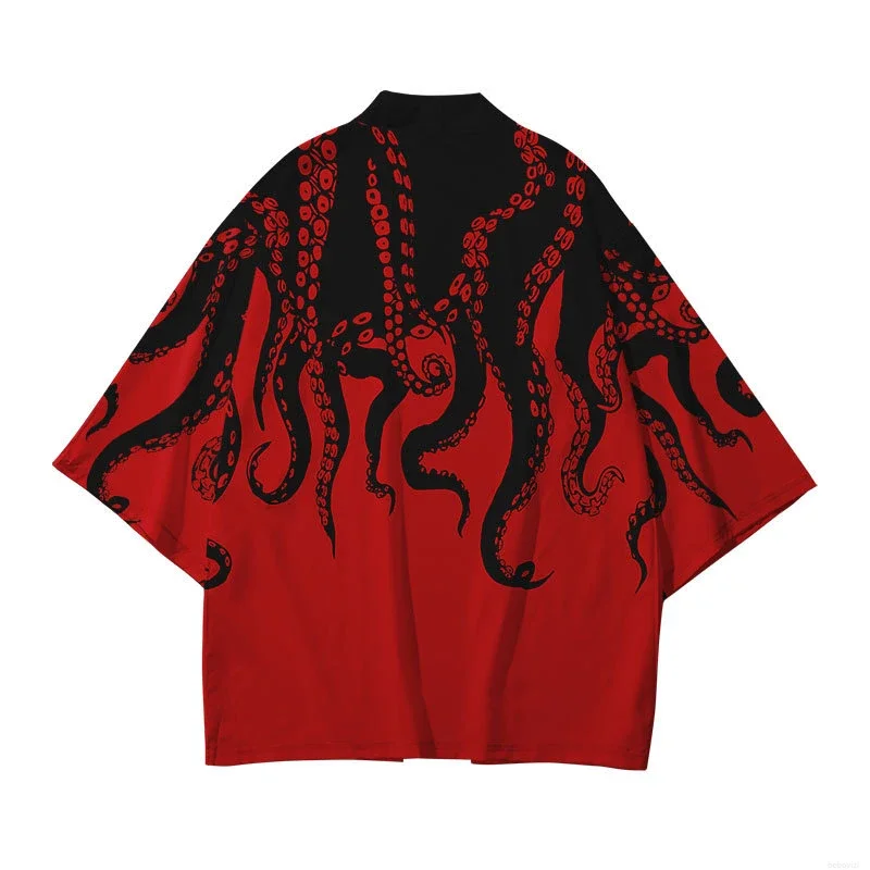 

Plus Size XXS-6XL animal Print Loose Japanese Streetwear Cardigan Women Men Harajuku Haori Kimono Cosplay Top Shirts Yukata
