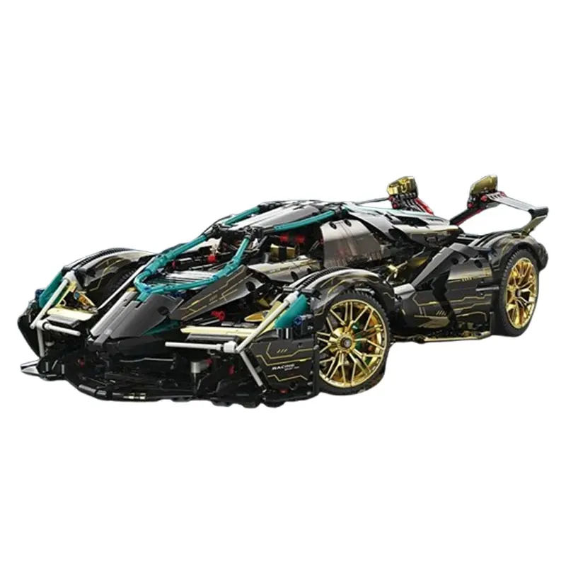 2025 Nieuwe Gemonteerde Auto 1:8 Grote Bouwstenen Racewagen Handgemaakte DIY Model Jongen Kerst Verjaardagscadeau