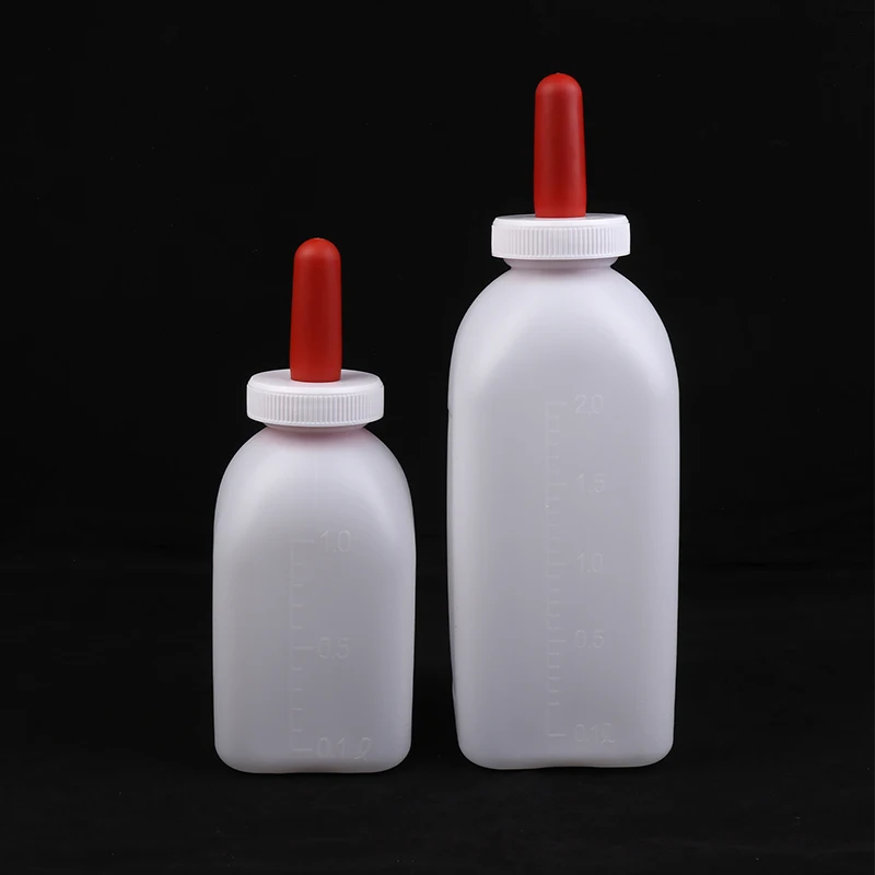 1-5L Calf Milk Feeder Bottle With Nipple Milk Bottle Milking Feeding Replacement Drinker Livestock Feediing Tools