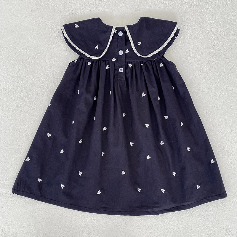 2026 Sommer-Schwesterkleidung 0-24M Baby Mädchen Ärmellose Baumwoll-Stickerei Baby Bodysuit 2-6 Jahre Süße Partykleider für Kinder – Detail 17