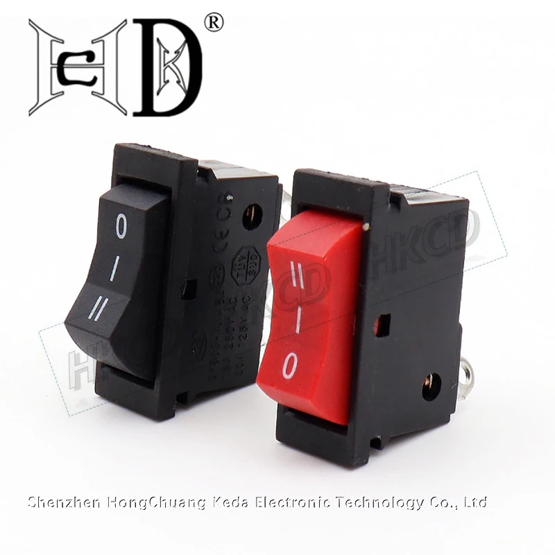2pcs 3-speed hair dryer cold and hot air switch button 3-speed 3-pin toggle high-power power button electric blower accessories