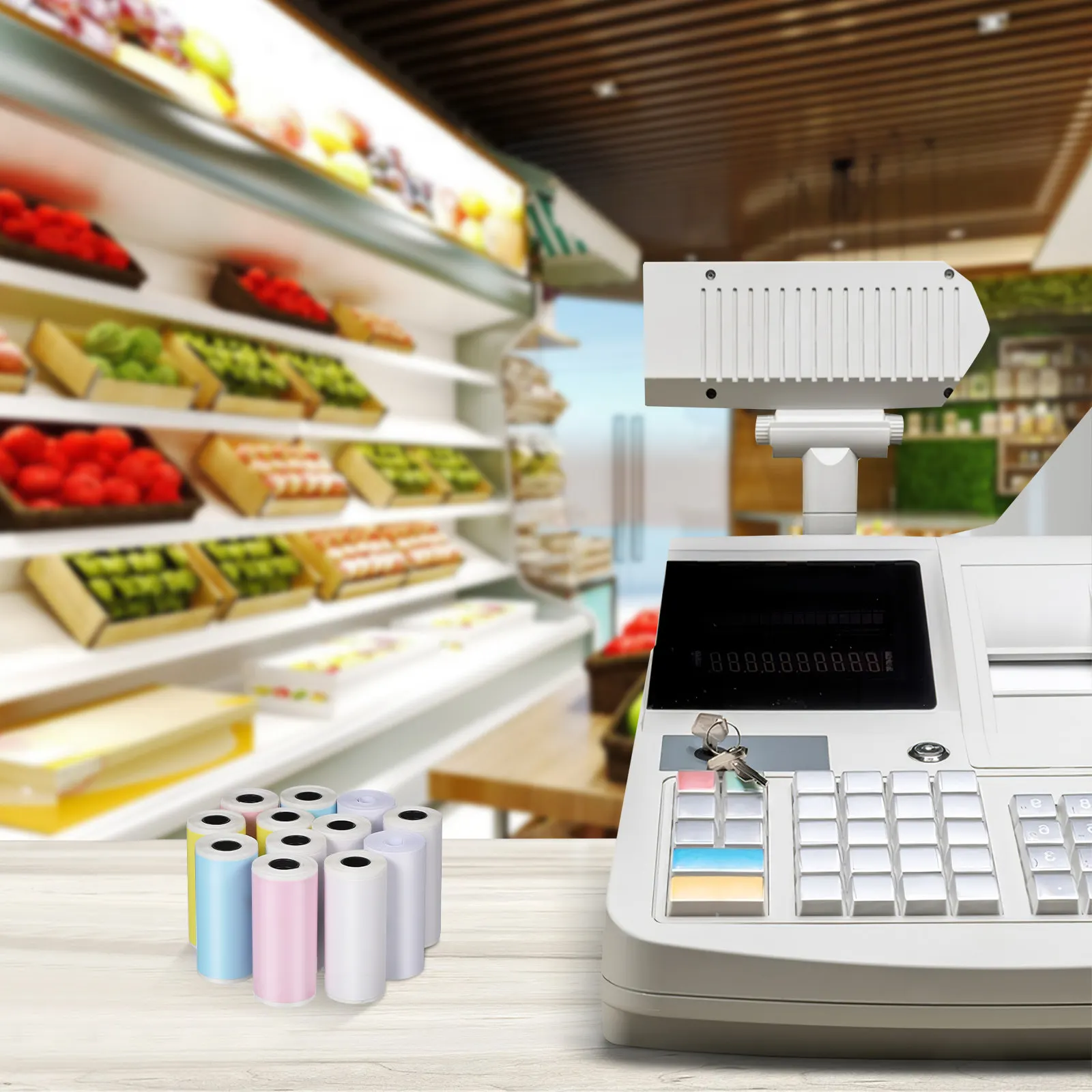 16 Rolls Thermal Printer Label Paper Mini Sticker Printer Paper Clear Legible Printing Different Styles Various Needs