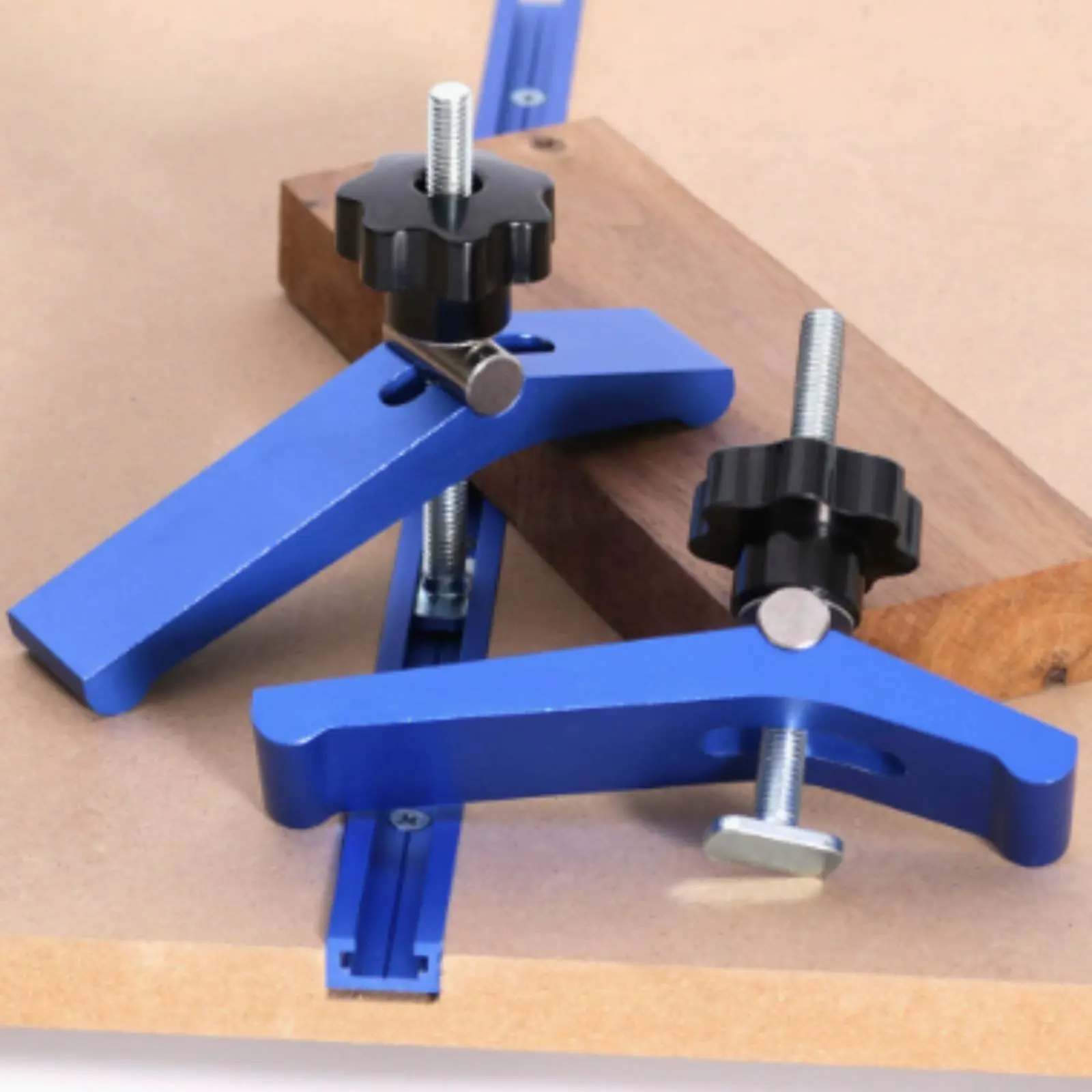 

Workshop Guide Rail Fixing Clamp Strong Clamping Pressure Guide Rail Hold down Clamp Workshop Tool Sturdy-Duty Long-Lasting