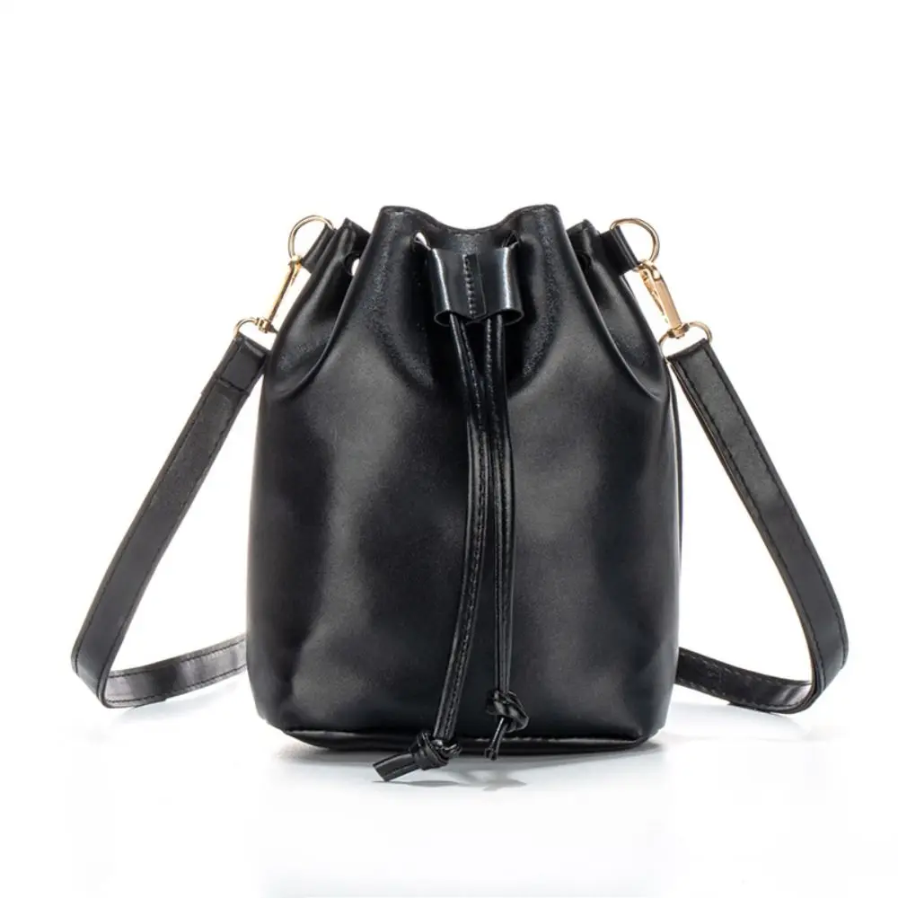 

Stylish PU Leather Crossbody Shoulder Bag Black White Blue Pink Soft Messenger Bag Sling Bag Women Girls