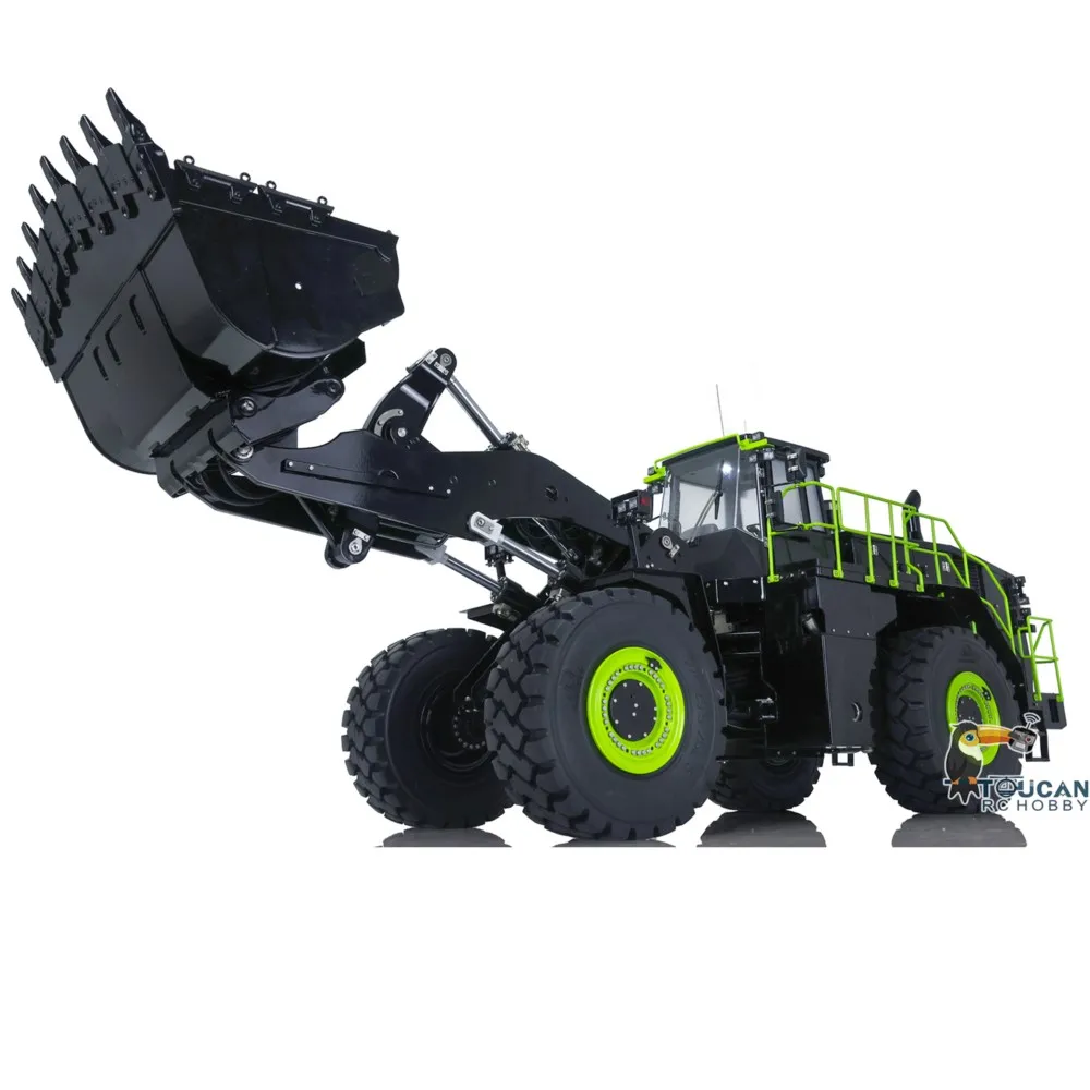 Huina Kabolite K988 1/14 Hydraulische RC Loader Afgewerkte auto's Lichtgeluidssysteem Vrachtwagens Model Radiogestuurd voertuig Mover Speelgoed