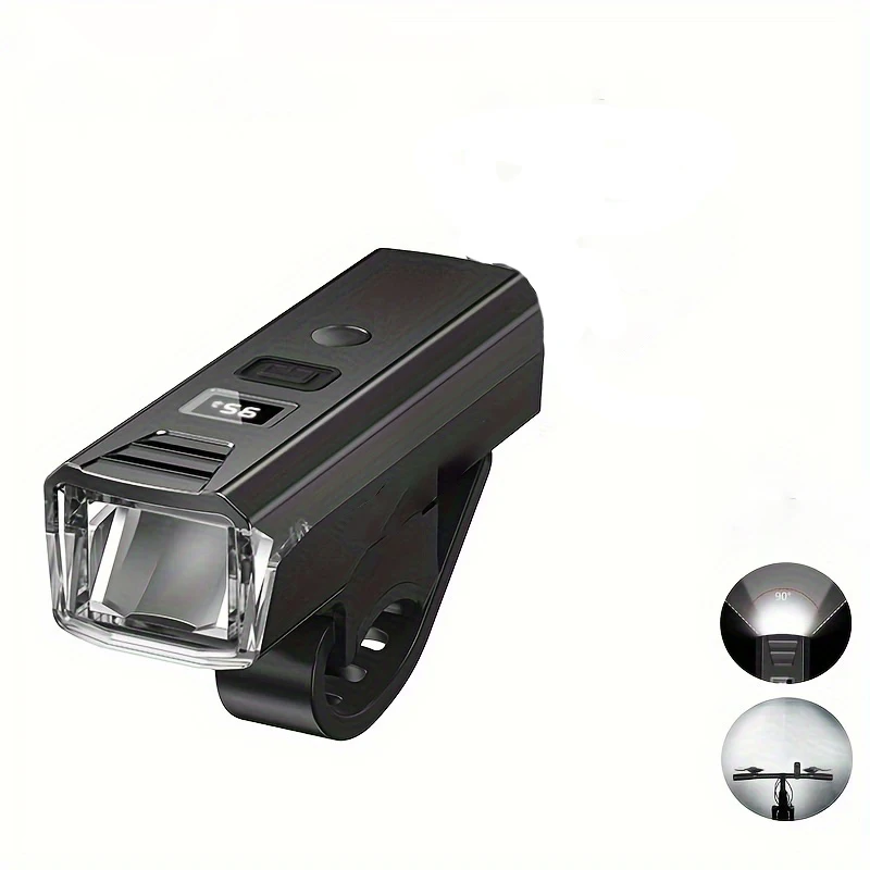 New Led Bicycle Light 1000Lm USB Charging Power Display Mountain Bike Front Light Flashlight Cycling Equipment