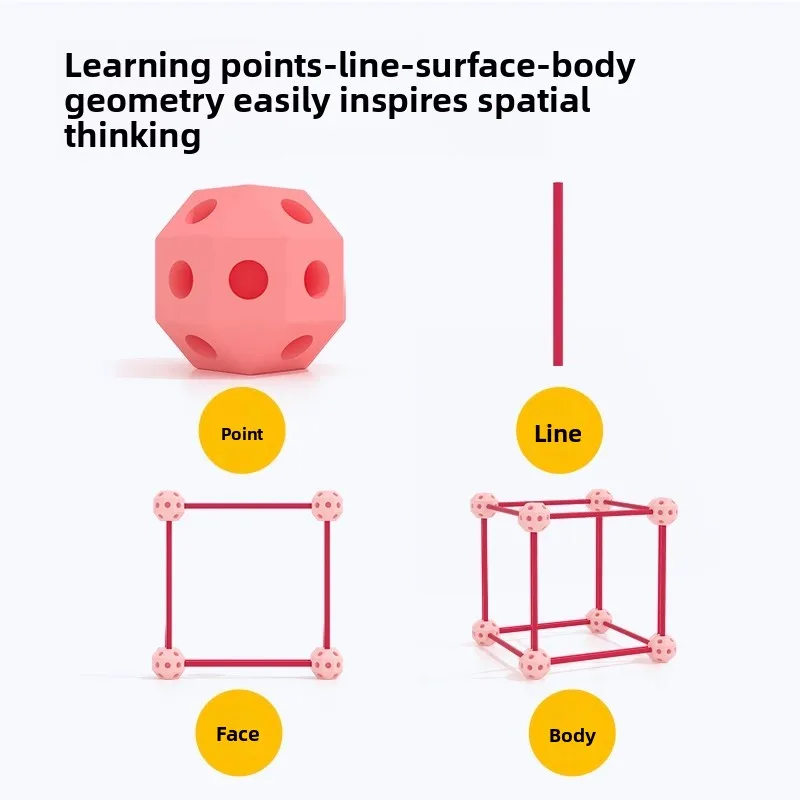 مجموعة مكعبات البناء DIY، لعبة ألغاز تعليمية للأولاد، لعبة تجميع وتفكير كبيرة متشابكة بـ 26 فتحة