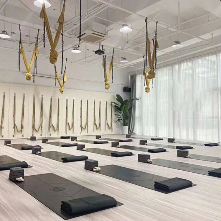 Pilates yoga wall Custom installations accessories Studio Combo Reformer Ropes Sling Kit Iyengar