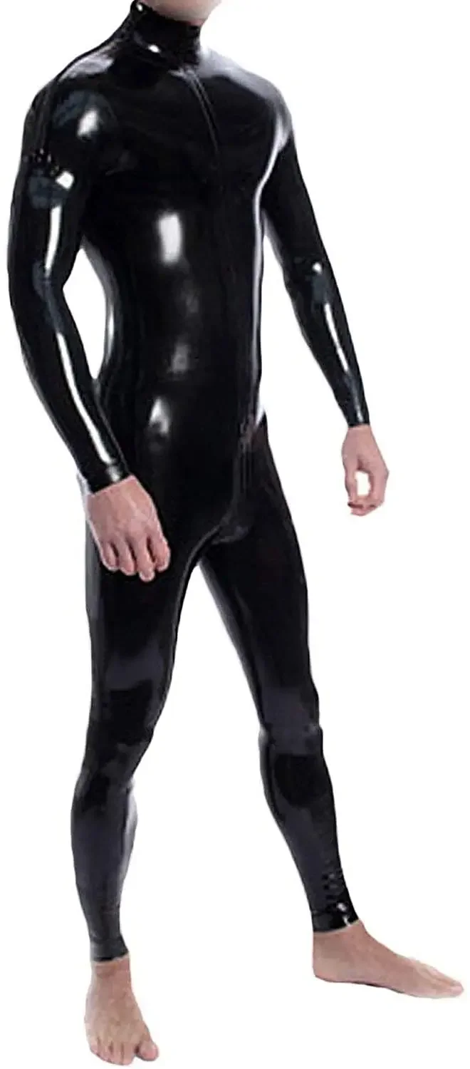 

Latex Rubber Party Cosplay Black Gummi Catsuit Suit Bodysuit