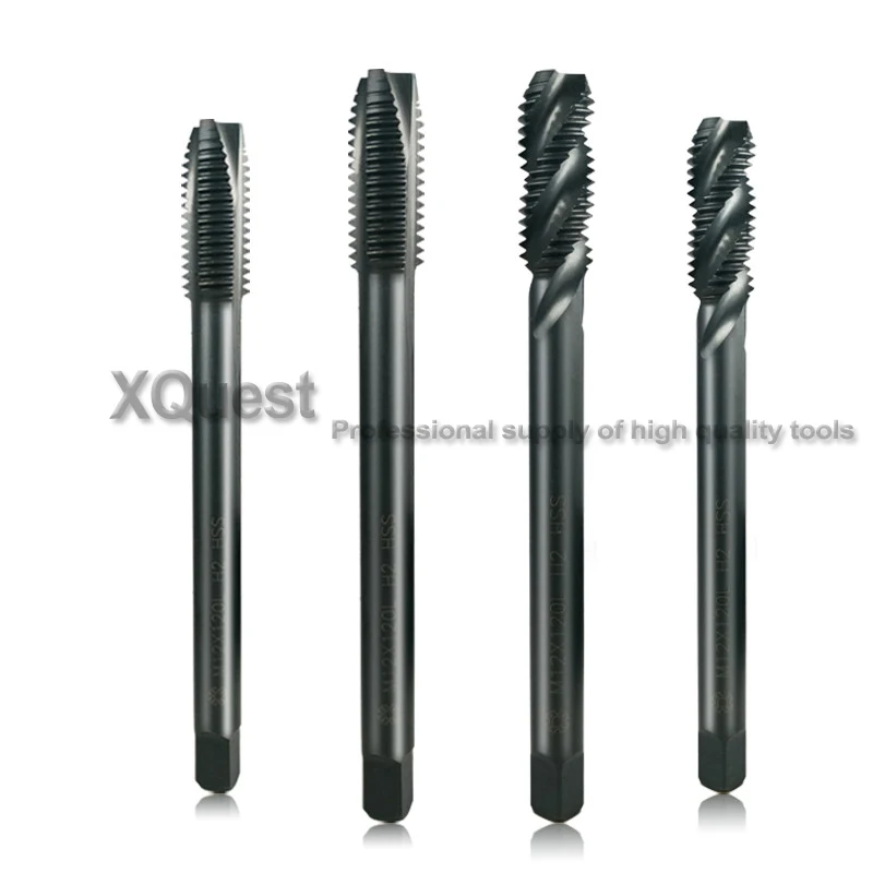 

XQuest HSS VAP Long Shank Spiral Flute Taps M3 M4 M5 M6 M8 100MM machine cutting extended handle Spiral Point Tap M10 M12 120MM